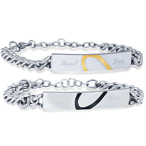 Bracelet Couple Acier Inoxydable