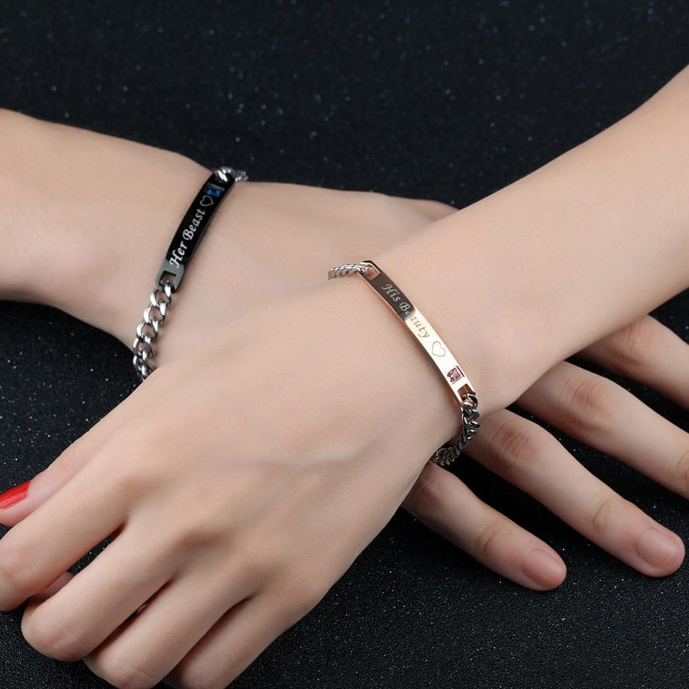 __switch:Duo Bracelet Couple avec Date Duo
